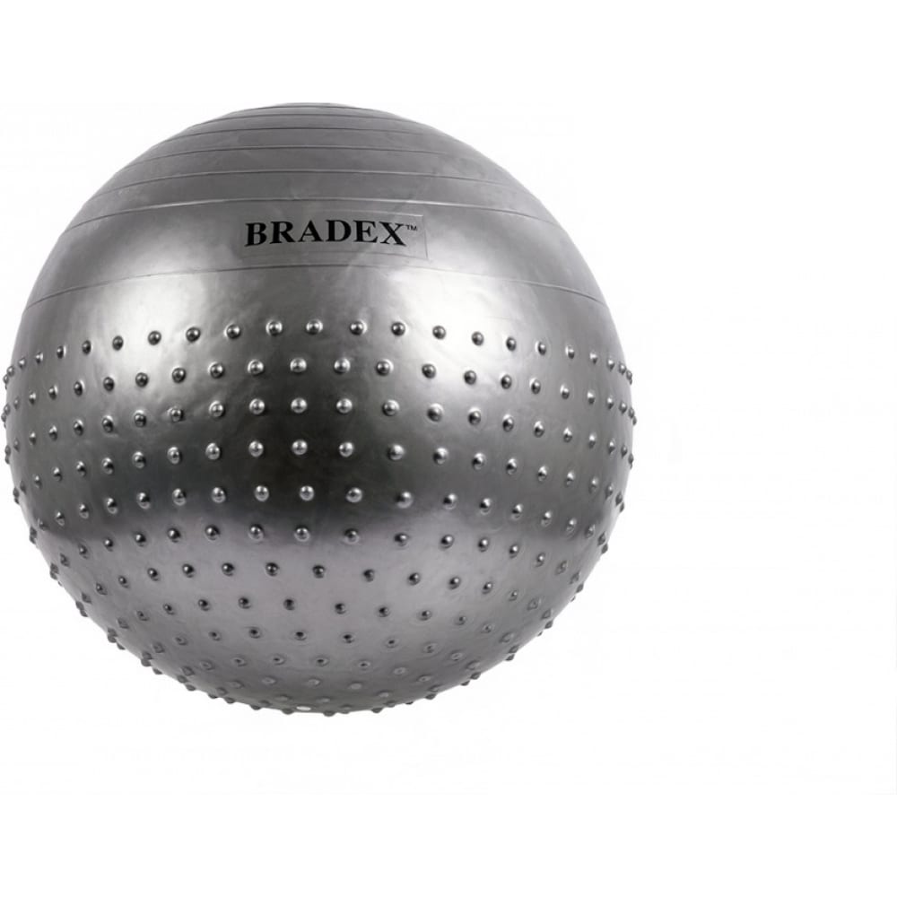 Полумассажный мяч для фитнеса BRADEX мяч для фитнеса фитбол 75 bradex sf 0721 с насосом салатовый