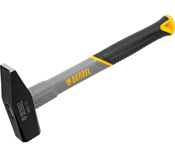 Изображение товара Слесарный молоток Denzel 800 г, кованый, фибергласовая рукоятка c tpr покрытием 10488