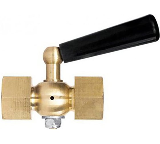 Изображение товара Кран для манометра РОСМА 3-ходовой Ру25 латунь, ВР/ВР М20x1.5, прокладка фторопласт D070-00042