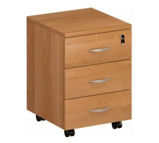 Изображение товара Выкатная 3-ящичная тумба с замком Юнитекс "Формула" 42х45х58 см, ольха европейская ФР_210_ОЕ
