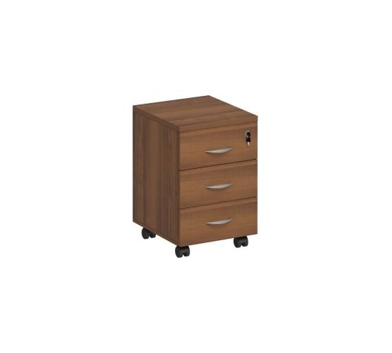 Изображение товара Выкатная тумба Юнитекс "Комфорт" 3 ящика, 40х44.5х60 см, орех французский К.301_ОФ