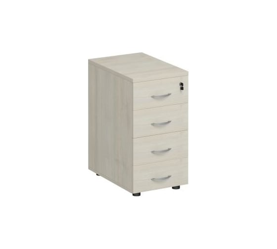 Изображение товара Приставная тумба Юнитекс "Комфорт" 4 ящика, 40х60х75 см, дуб шамони светлый К.302_ДШ