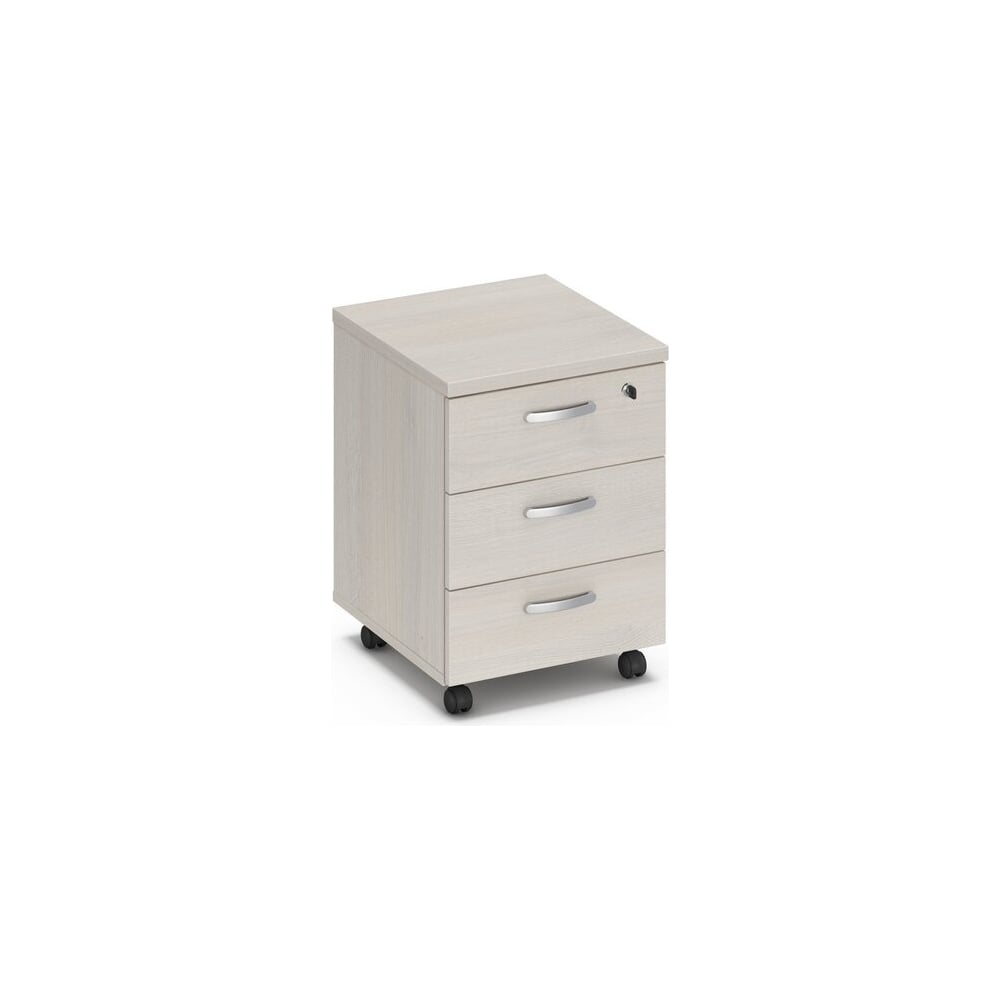 Изображение товара Выкатная 3-ящичная офисная тумба Юнитекс А4 42х45х57 см белый премиум