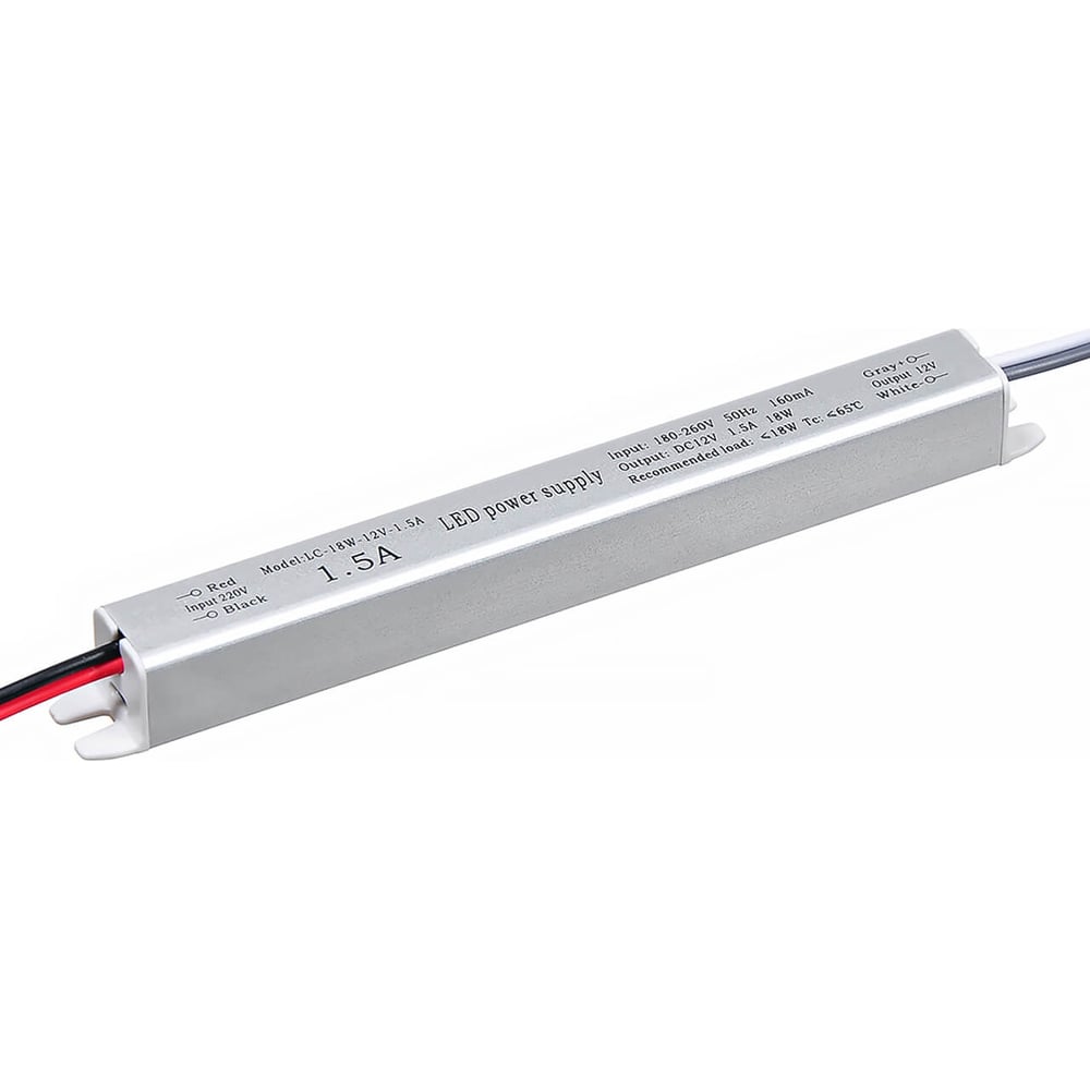 Изображение товара Блок питания LEDCRAFT LC-K18W-12V 1.5 А для светодиодов