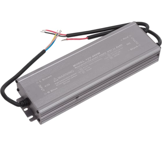 Изображение товара Блок питания LEDCRAFT LC-WP-400W-12V IP67 33.3 A 255x76x35 418020035