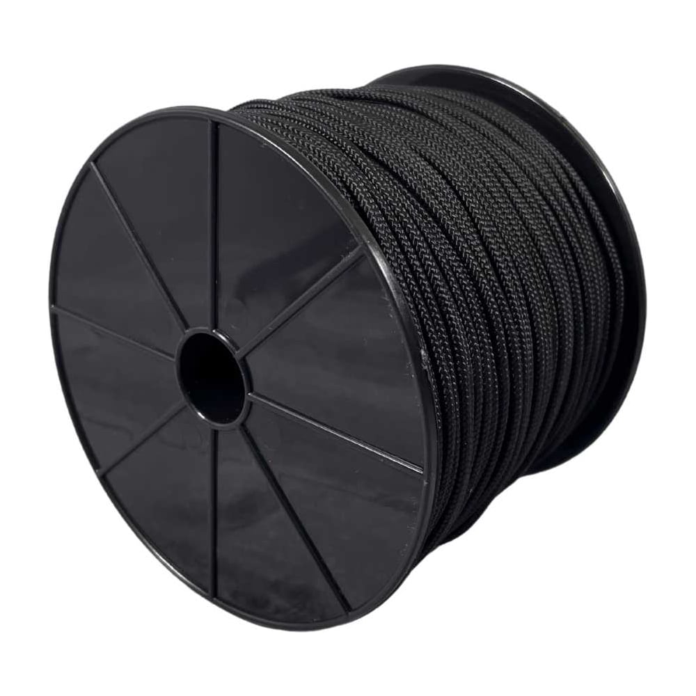 Изображение товара Плетеный полипропиленовый веревочный шнур 2 мм 100 м черныйООО Оптхозторг