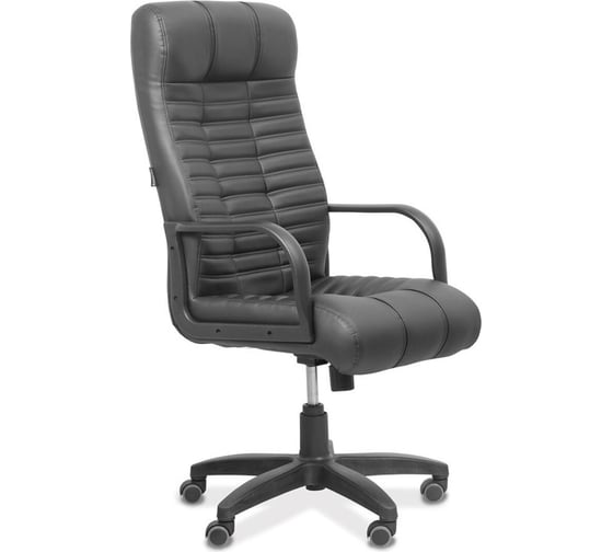 Изображение товара Кресло руководителя Юнитекс "Атлант" B/MK/G экокожа, чёрная CN1114 At/B/MK/G/cn1114