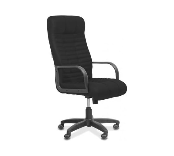 Изображение товара Кресло руководителя Юнитекс "Атлант" B/MK/RA ткань, чёрная TW01 At/B/MK/RA/tw01