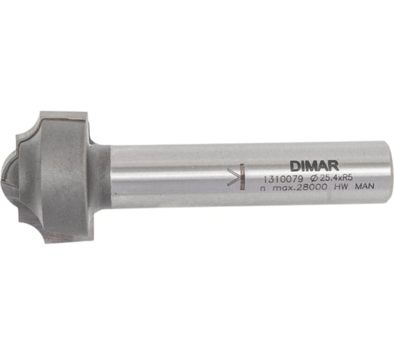 Изображение товара Фреза псевдофиленка классика R5 мм (25.4x16.5х73 мм; хвостовик 12 мм) Dimar 1310079