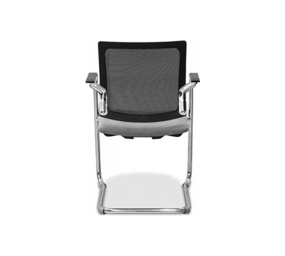 Изображение товара Офисный стул Юнитекс "Домино" Х спинка сетка/ сиденье ткань чёрная, B01, черная TW01 Dm/B01/TW01