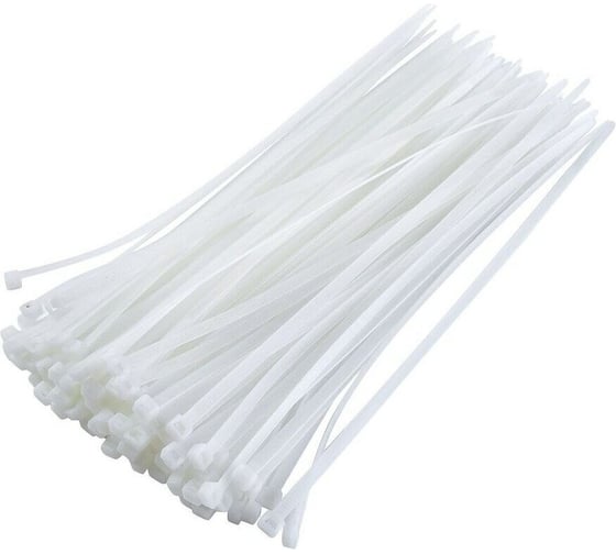 Изображение товара Нейлоновая стяжка-хомут Elematic белая, 178x4,8 мм, 100 шт. 5213