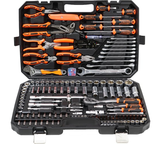 Изображение товара Набор инструментов KINGQUEEN 160 предметов, 72 зуба WIB-276