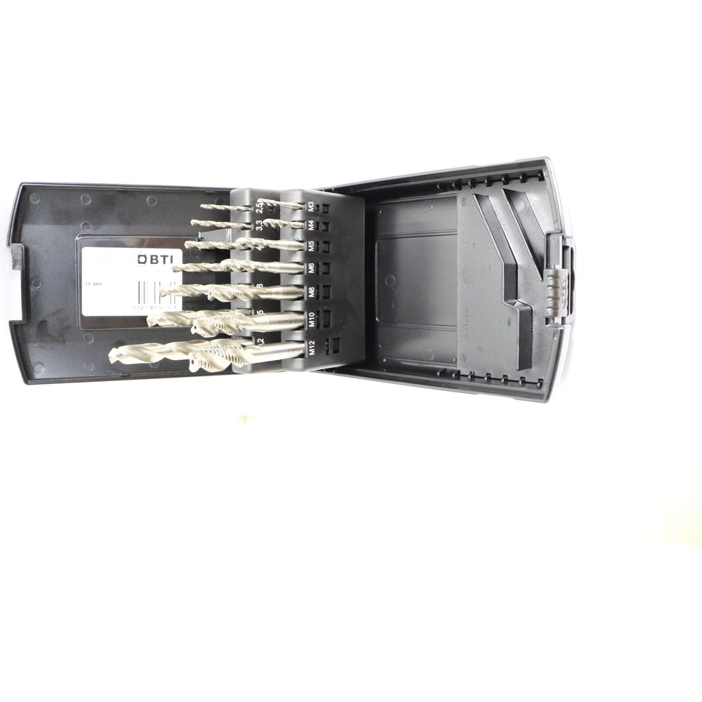 Изображение товара Набор метчиков Eyltool со сверлами HSS-E М3-М12 14 шт для метрической резьбы