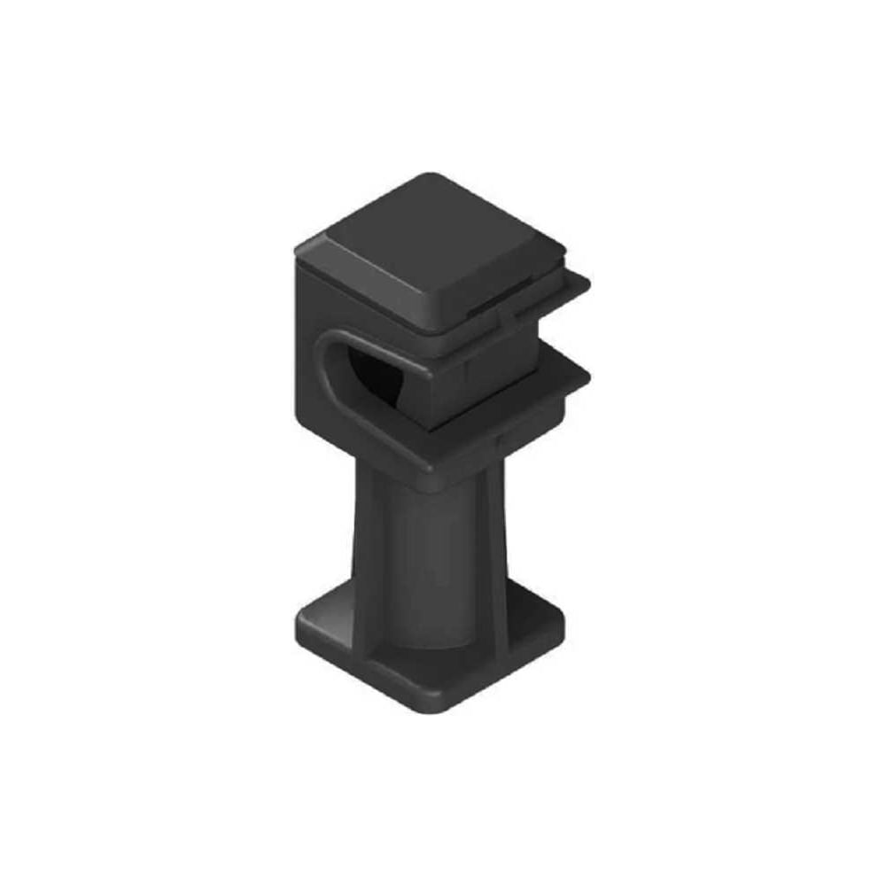 Изображение товара Держатель молниепроводника Protectpro, 6-8мм H=30мм, пластик (черный) 4210CZ/1