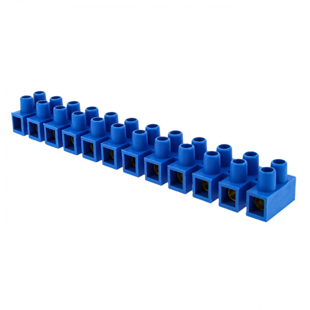 фото Клеммная колодка ekf proxima, 6мм., 5а, полистирол, синяя, 10шт., sq plc-kk-6-5-ps-s