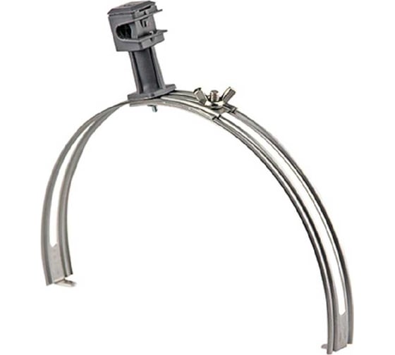 Изображение товара Регулируемый держатель молниепроводника на коньке Protectpro 6-8мм с пластиковым фиксатором, медь 4009 Сu