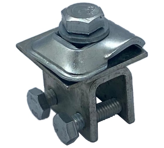 Изображение товара Фальцевый держатель молнипроводника Protectpro скручеваемый, оцинкованный 4036