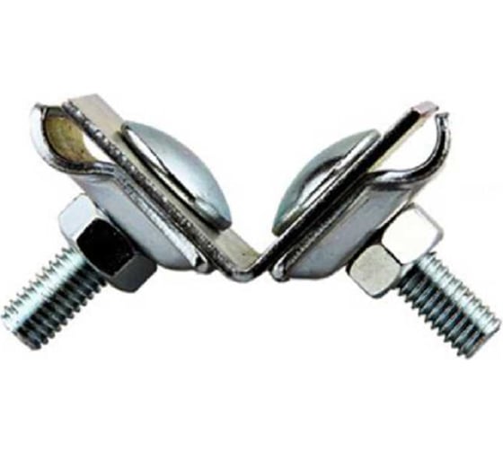 Изображение товара Фальцевый держатель молнипроводника Protectpro малый, оцинкованный 4026