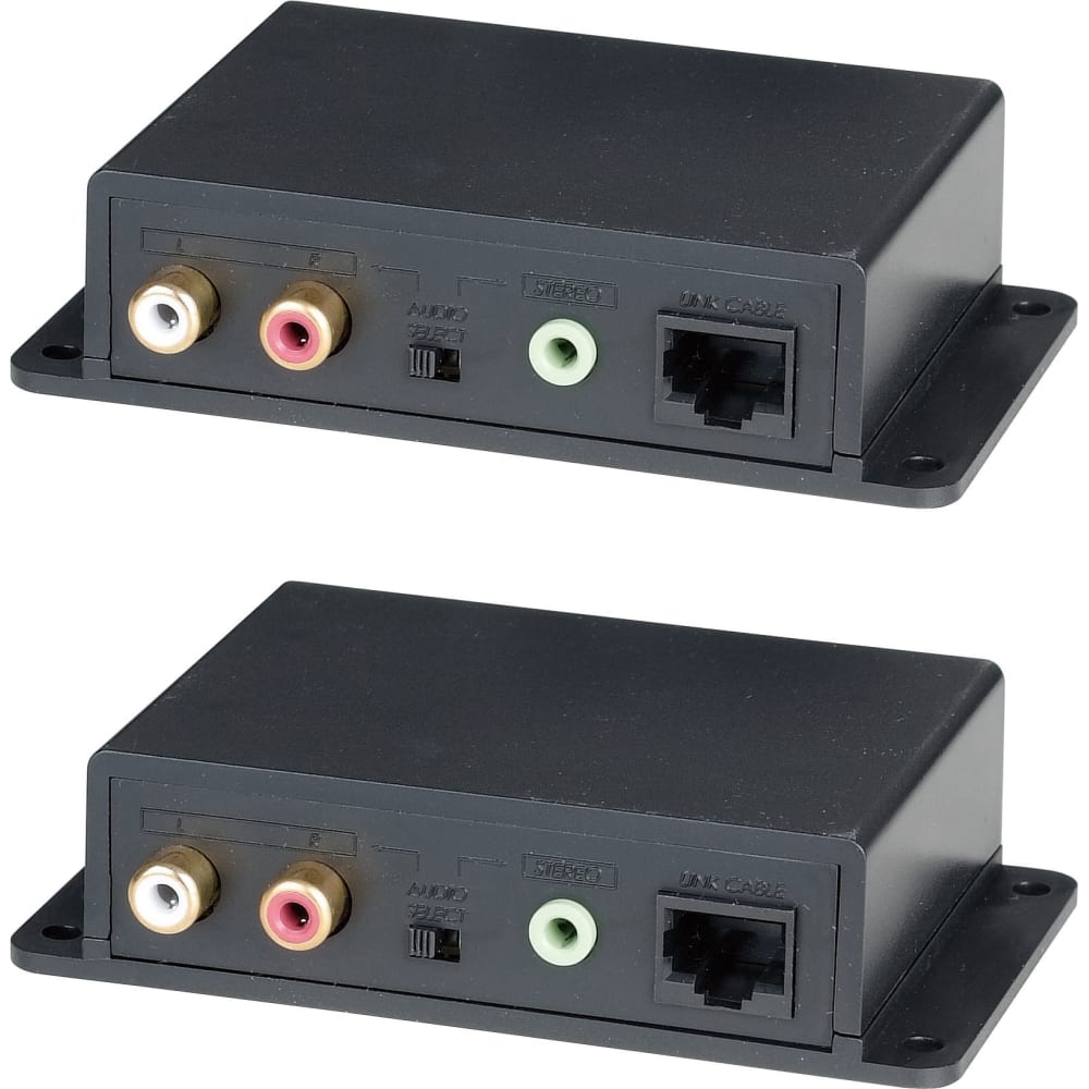 Комплект для передачи стерео аудиосигнала на расстояние до 600 м по кабелю витой пары SC&T инструмент gembird cablexpert t 431 для разделки витой пары