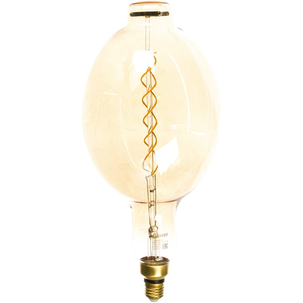 фото Лампа gauss led vintage filament flexible bt180 8w e27 180х360mm golden 620lm 2400k 152802008