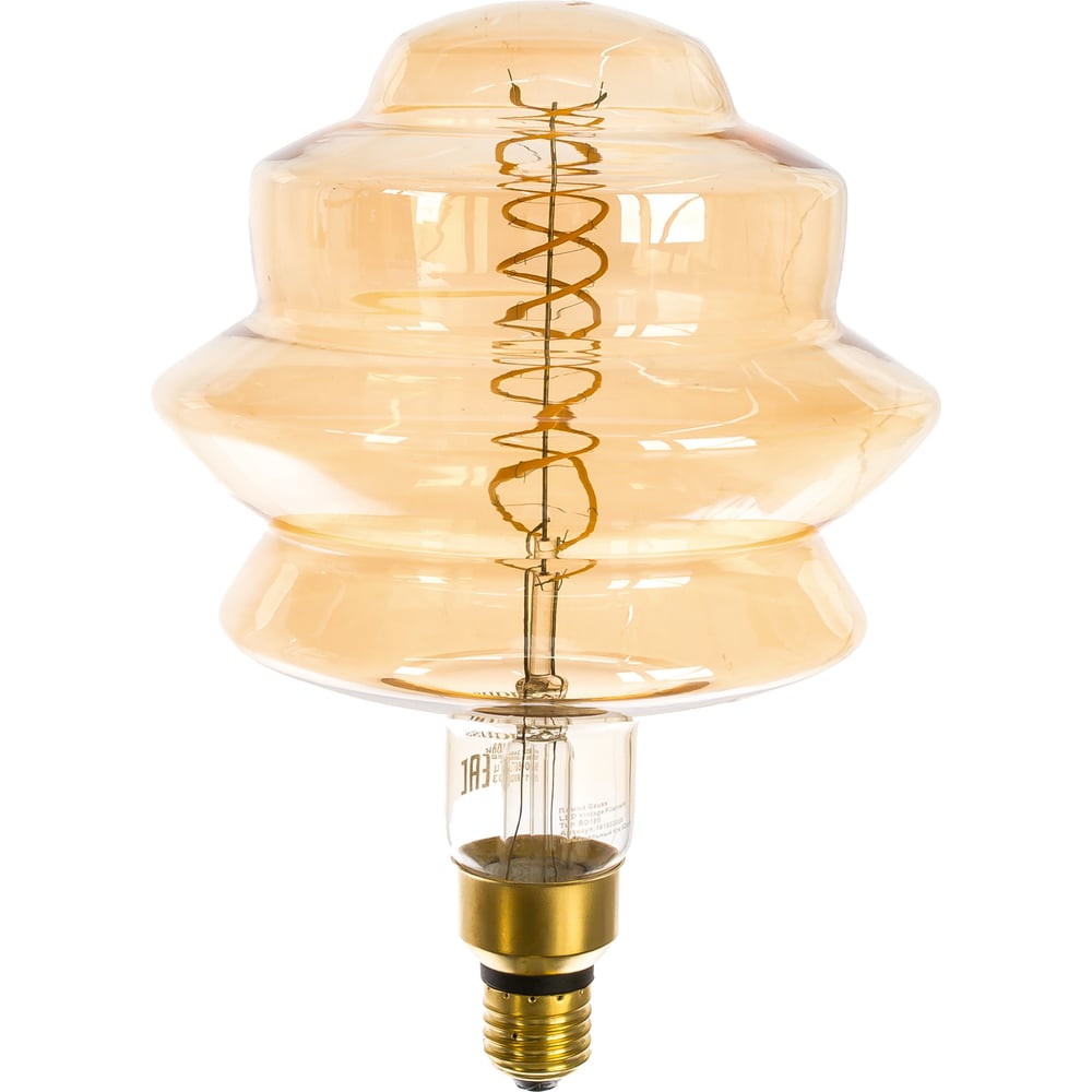 фото Лампа gauss led vintage filament flexible bd180 8w 560lm e27 180х250mm golden 2400k 161802008