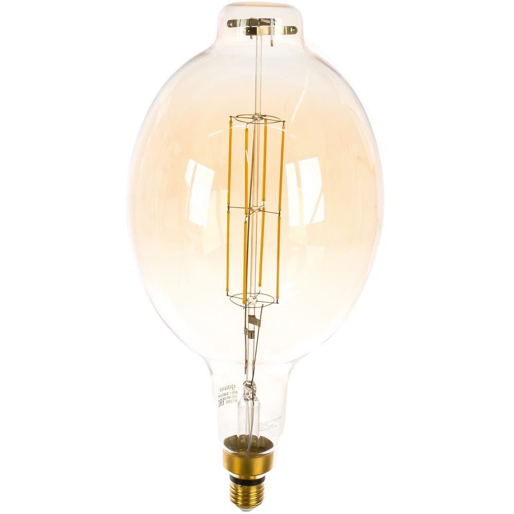 фото Лампа gauss led vintage filament bt180 8w e27 180х360mm golden 780lm 2400k 151802008