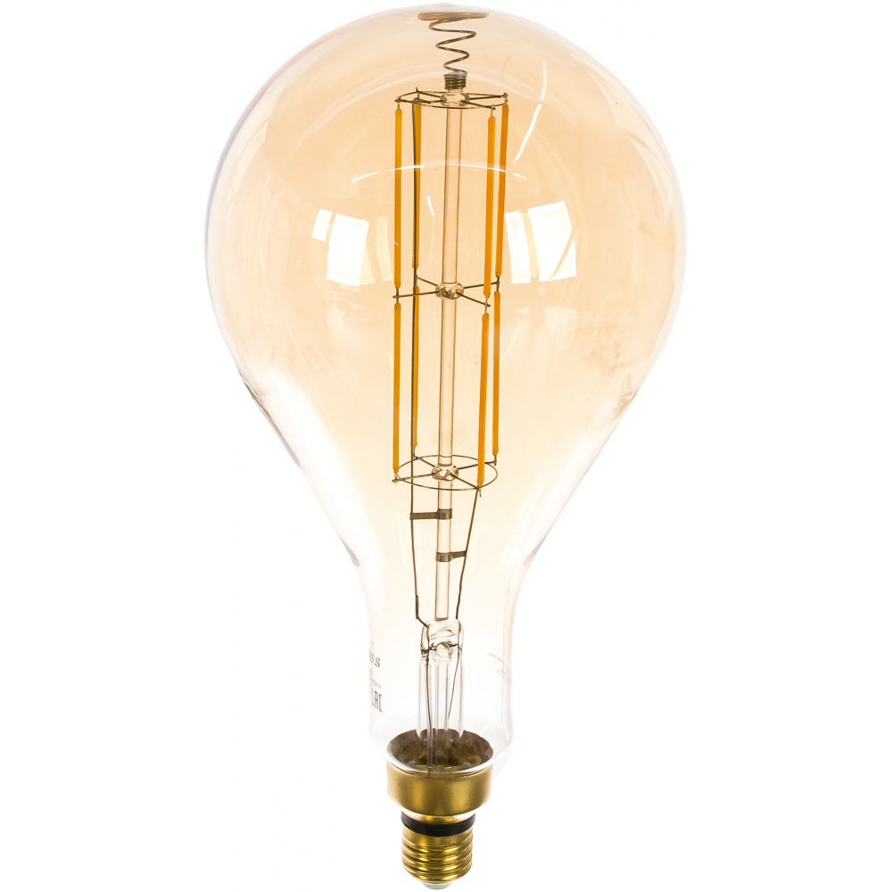 фото Лампа gauss led vintage filament a160 8w e27 160х300mm golden 780lm 2400k 149802008