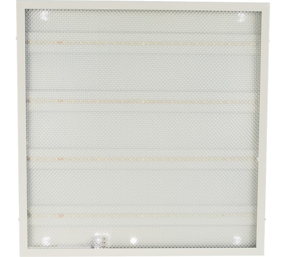 Изображение товара Светодиодный светильник Gauss  офисный 36W 3300lm 6500K IP20 595x595x19мм призма, 842123336