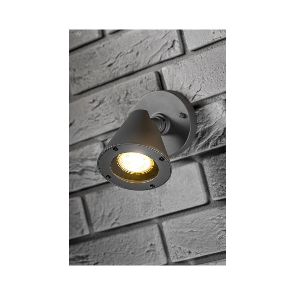 Изображение товара Графитовый садовый светильник GTV LUSTINO-D с цоколем GU10 20W для уличного освещения