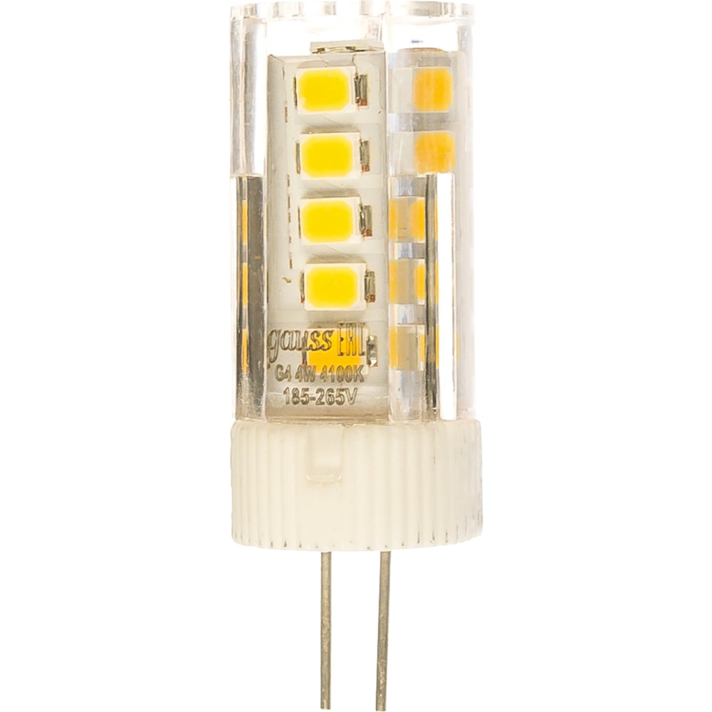 фото Лампа gauss led g4 ac185-265v 4w 410lm 4100k керамика 107307204