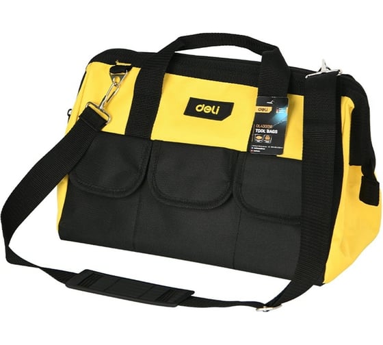Изображение товара Сумка для инструментов DELI DL430016 360x180x250 мм (ткань oxford, плечевой ремень, армированная) 130331