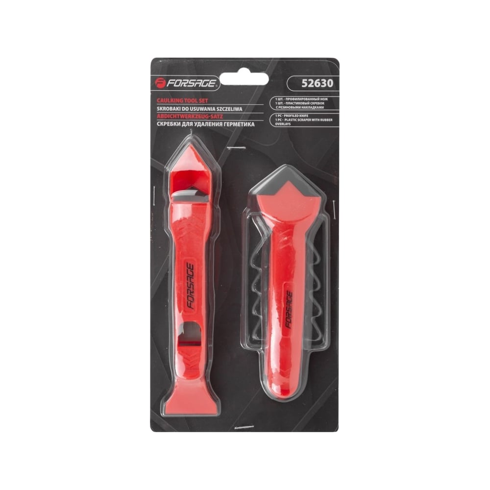 Изображение товара Набор пластиковых скребков Forsage для удаления герметика 2пр