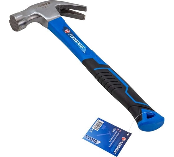 Изображение товара Молоток-гвоздодер с магнитным держателем гвоздя Forsage 450гр. F-T7016(56619)