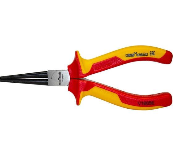 Изображение товара Круглогубцы Промлайн 160мм, сталь cr-v с диэлектрическими двухкомпонентными рукоятками до 1000в. ПЛ0210501160_023