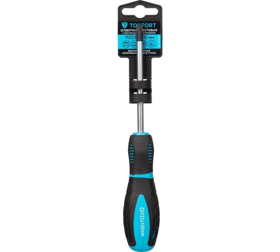 Изображение товара Отвертка Topfort крестовая PZ2 6x100 1674431