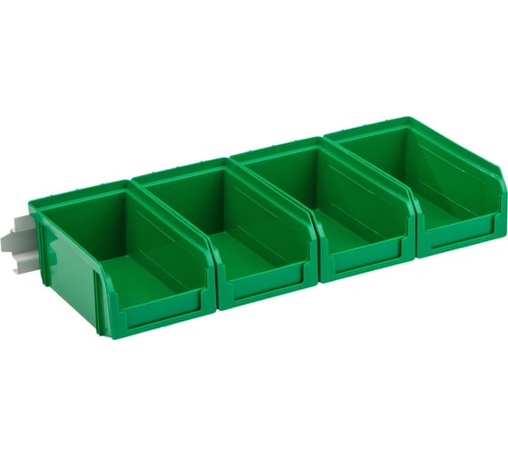 Изображение товара Настенный органайзер СТЕЛЛА-ТЕХНИК 4 зеленых ящика v-1 V-1-440-зеленый