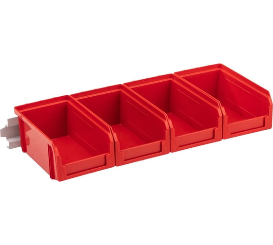 Изображение товара Настенный органайзер СТЕЛЛА-ТЕХНИК 4 красных ящика v-1 V-1-440-красный