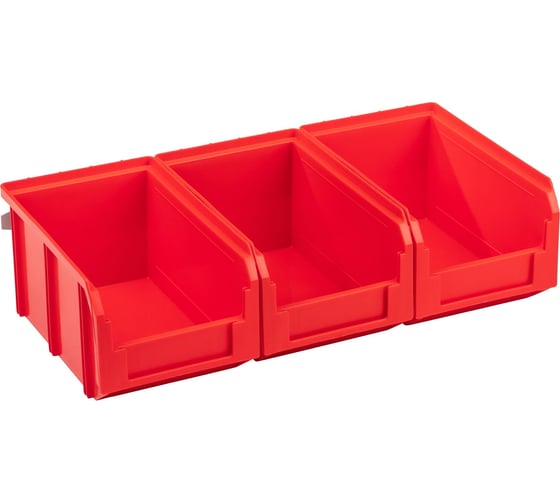 Изображение товара Настенный органайзер СТЕЛЛА-ТЕХНИК 3 красных ящика v-2 V-2-440-красный