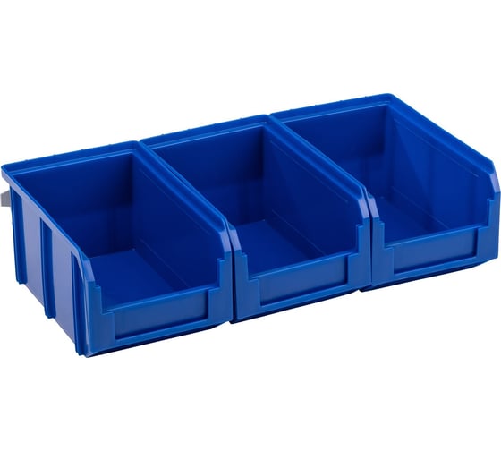 Изображение товара Настенный органайзер СТЕЛЛА-ТЕХНИК 3 синих ящика v-2 V-2-440-синий