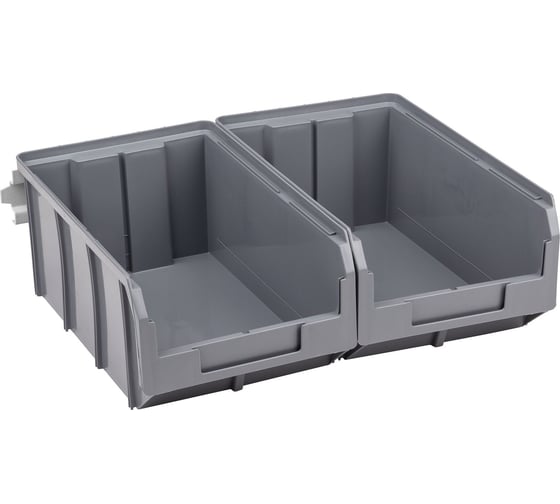 Изображение товара Настенный органайзер СТЕЛЛА-ТЕХНИК 2 серых ящика v-3 V-3-440-серый