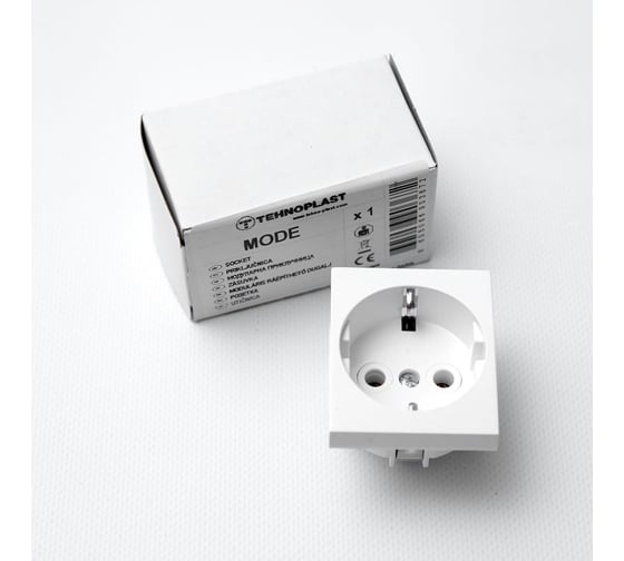 Изображение товара Встраиваемая розетка для перегородки распределительных щитков серии combi mode TEHNOPLAST 8763