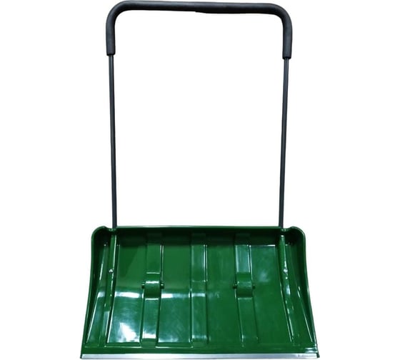 Изображение товара Пластиковый морозостойкий скрепер на колесиках LWI GREEN №10 с мягкой утепляющей ручкой, 800x450мм LWI-Cк10