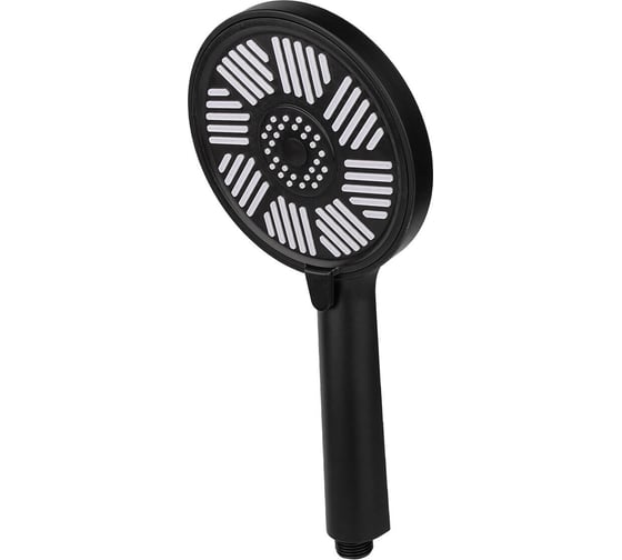 Изображение товара Лейка для душа Сантис 1658 bl 3 режима, черная, хедер 039197