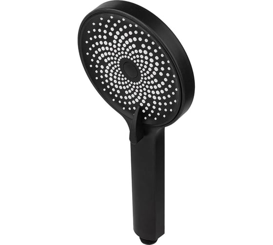 Изображение товара Лейка для душа Сантис 1916 bl, 3 режима, черная, хедер 039195