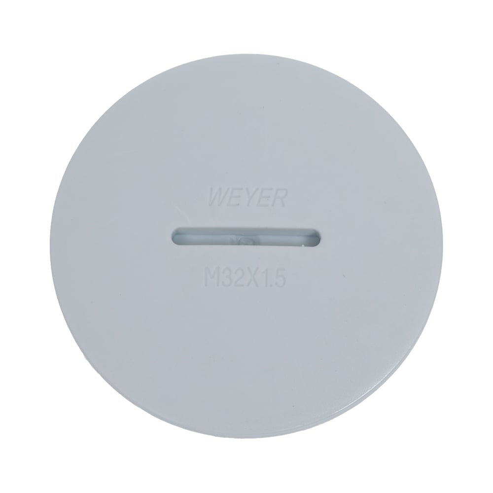 Изображение товара Заглушка отверстия WEYER DPK-M32G под плоскую отвертку M32x1.5 серый