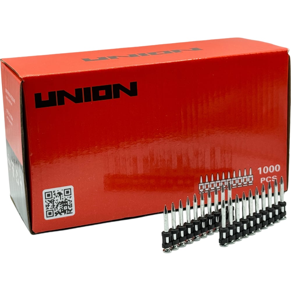 Изображение товара Гвозди по бетону усиленные UNION UT-GPS 2,7x32 1000 шт для монтажного пистолета