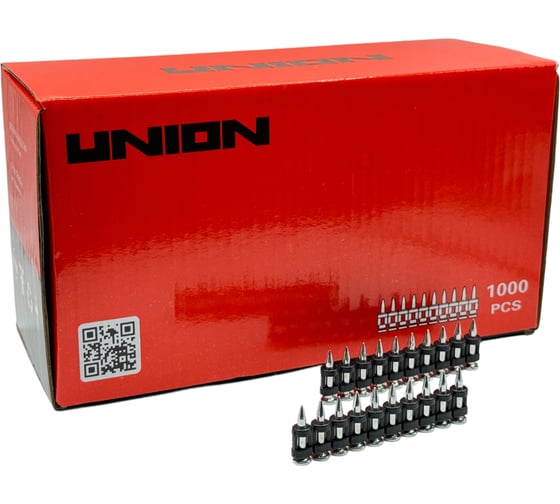 Изображение товара Гвозди по бетону усиленные UNION UT-GPS 2,7x16 для монтажного пистолета, 1000 шт. 4631170891202