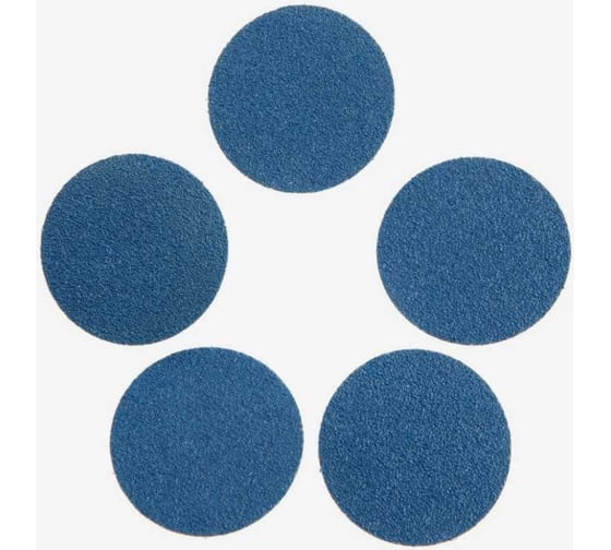 Изображение товара Круг абразивный шлифовальный по нержавеющей стали М8, 75 мм, P60, 5 шт ТУНДРА 9718191