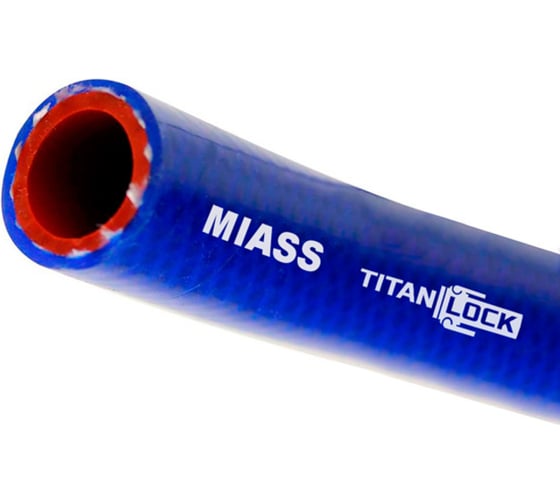Изображение товара Силиконовый армированный шланг TITAN LOCK MIASS синий, d=8 мм, 10 м TL008MS