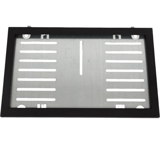 Изображение товара Рамка номерного знака DolleX 290 х 170 металлическая, с металл. адаптером в сб.,черная, SPL1A-31